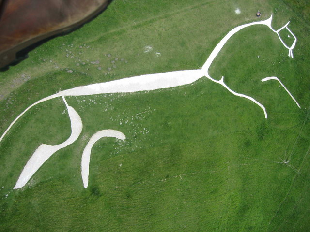 Oldest chalk figure in Britain underwent restoration