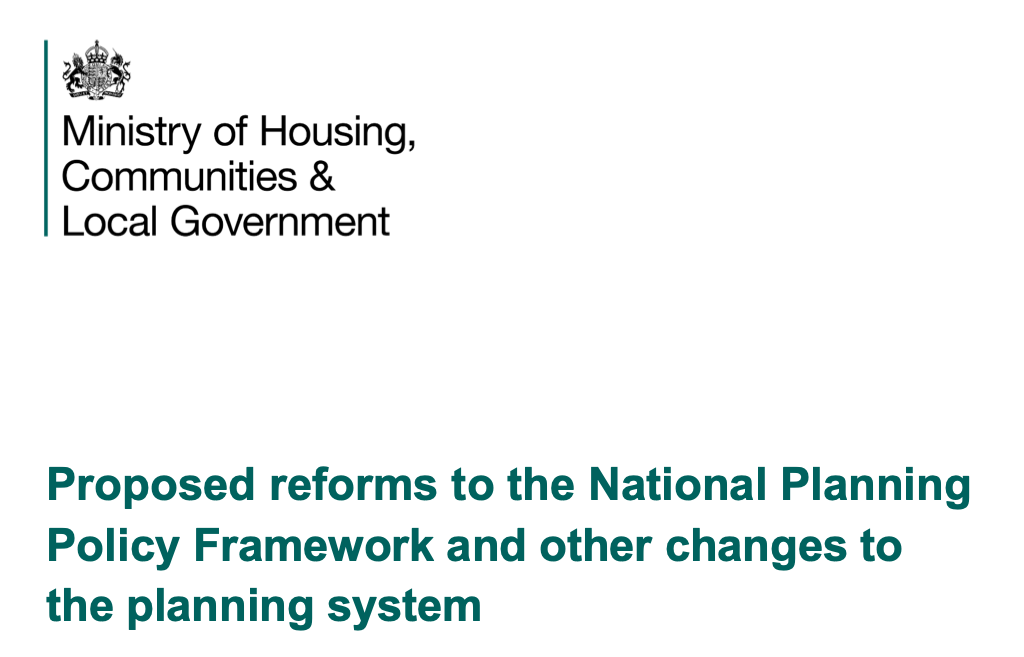 Consultation on revised National Planning Policy Framework (NPPF)